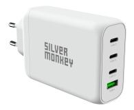 SILVER MONKEY Ładowarka sieciowa GaN 140W USB-C PD 3.1 + USB 3.0 QC W - 1224522 - zdjęcie 2
